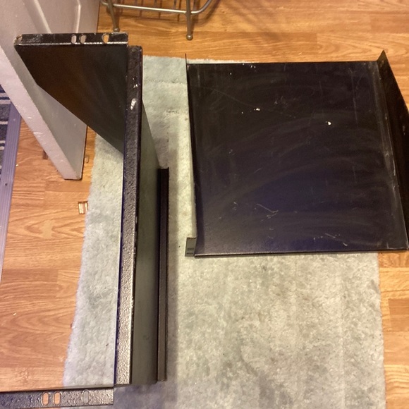 19” Server Black Rack Mount Shelf components tray , Black 19 inch Double Holes - Picture 3 of 6